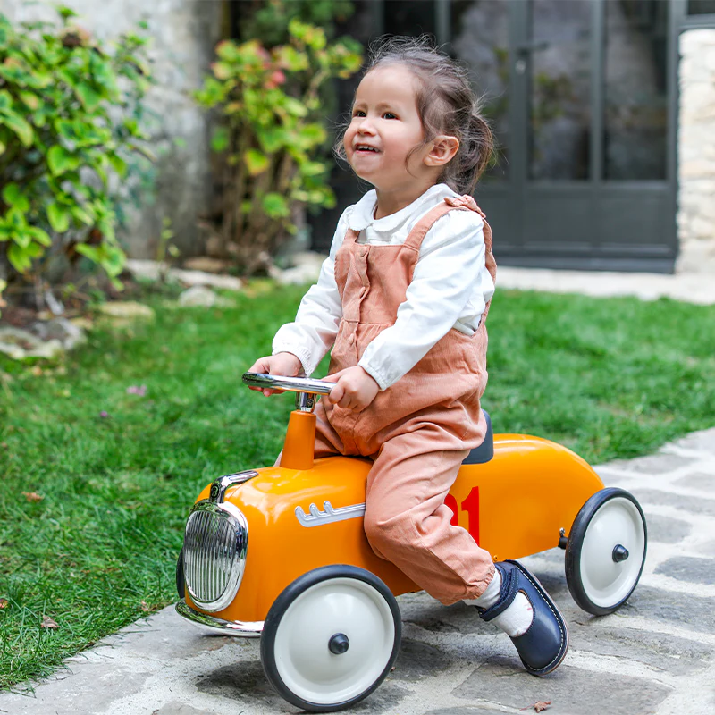 Durable toddler ride-on Baghera Roadster Camel